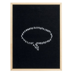 Changeable Menu Peg Letter Board With Frame 80 x 60cm