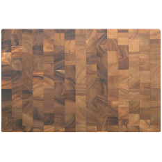 Acacia Wood End Grain Chopping Board 18 x 12 x 1.75"
