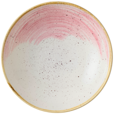 Churchill Stonecast Accents Petal Pink Coupe Bowl 18.4cm/7.25" - Overhead