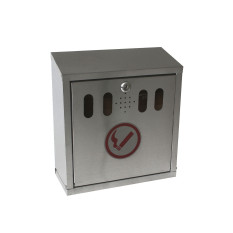 GenWare Stainless Steel Wall-Mounted Outdoor Ashtray