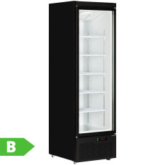 Tefcold Upright Display Fridge Black 614 Litre