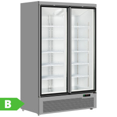 Tefcold Upright Display Fridge Stainless Steel 1081 Litre