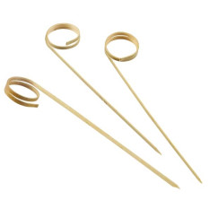 Curly Bamboo Skewer 12cm x100