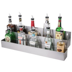 Bar Double Speed Rail 82cm/32" Cocktail Bottle Rack 16 Bottle Capacity