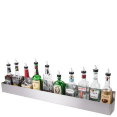 Bar Speed Rail 107cm/42" Cocktail Bottle Rack 10 Bottle Capacity