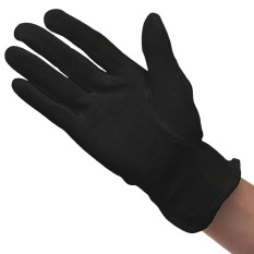 Heat Resistant Cotton Gloves Black Medium