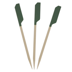 Bamboo Paddle Skewers Green Tip 9cm (Pack of 250)