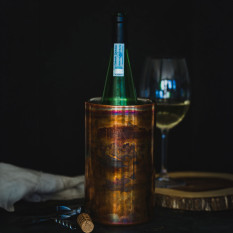 BarCraft Double Walled Copper Finish Stainless Steel Wine Cooler