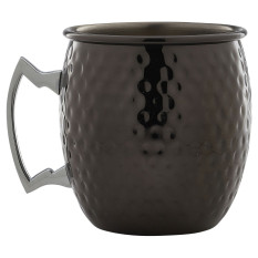 Gun Metal Barrel Mug Hammered Large 550ml / 19.25oz