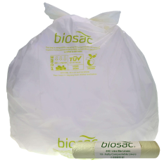 Biosac Compostable Biodegradable Food Waste Sacks 1130x1390mm 240 Litre (Pack of 100)
