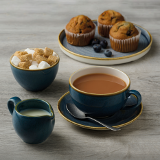 Churchill Stonecast Blueberry Cappuccino Coffee Saucer 15.6cm/6.25" (Pack of 12)