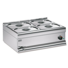 Lincat BM7XBW Silverlink 600 Electric Counter-top Wet Heat Bain Marie Gastronorms Base & 4x 1/2GN 750 mm