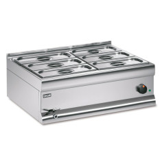 Lincat BM7XCW Silverlink 600 Electric Counter-top Wet Heat Bain Marie Gastronorms Base & 6x 1/3 GN 750 mm