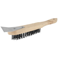 Wire Grill Brush With Scraper