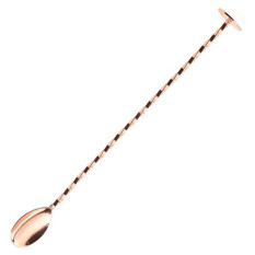Genware Cocktail Mixing Bar Spoon Copper 27cm