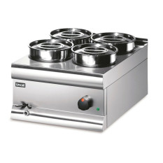 Lincat BS4W Silverlink 600 Electric Countertop Wet Bain Marie (4 x 4.5L Pots)