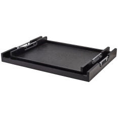 GenWare Solid Black Low Wall Butlers Tray 54.5 x 44cm