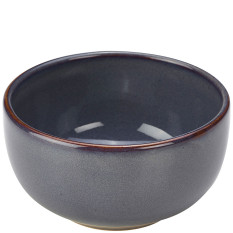 Royal Genware BW-BL12 Terra Stoneware Rustic Blue Round Bowl 12.5cm