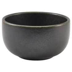 Terra Porcelain Cinder Black Round Bowl 12.5cm/4.92" 500ml/16.8oz (Pack of 6)