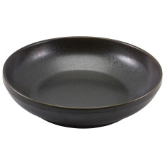 Terra Porcelain Black Coupe Bowl 27.5cm x 6