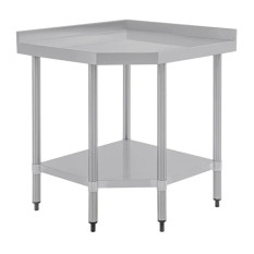 Vogue Stainless Steel Corner Table 700mm