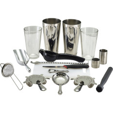 Genware Professional Barware Cocktail Gift Set 17 Piece