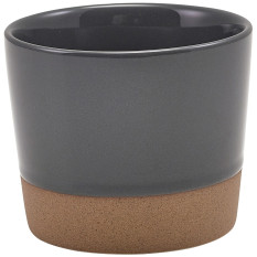 GenWare Kava Dark Grey Stoneware Chip Cup 9cm/3.5" 285ml/10oz (Pack of 6)