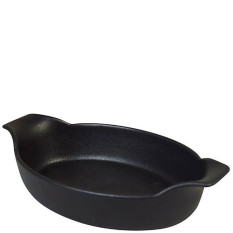 Fucina Black Eared Oval Roaster 27cm x 16.5cm/11 x 6.5"