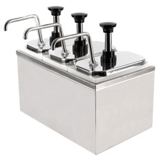 Stainless Steel Pump Dispenser 3 x 2 Litre