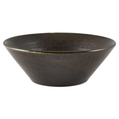 Terra Porcelain Black Conical Bowl 14cm