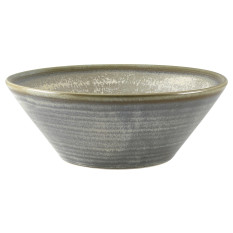 Terra Porcelain Matt Grey Conical Bowl 16cm