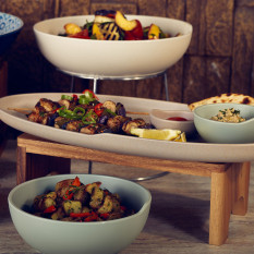 Copenhagen Melamine Sand Oval Dish 47.5 x 24cm/18.7 x 9.4"