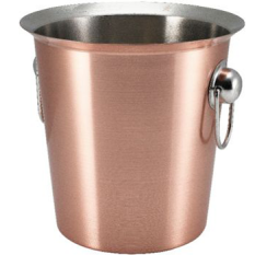 Copper Wine Bucket With Ring Handles