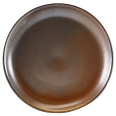Terra Porcelain Rustic Copper Coupe Plate 24cm x 6
