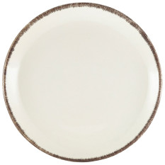 Terra Stoneware Grey Coupe Plate 19cm x12