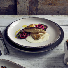 Terra Stoneware Sereno Grey Coupe Plate 27.5cm (Pack of 6)