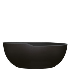 Copenhagen Melamine Black Round Bowl 20cm/7.9" 1.2L/42oz (Pack of 6)