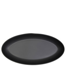 Copenhagen Melamine Black Oval Dish 40 x 20cm/15 x 7.9" 