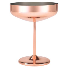 Copper Plated Cocktail Coupe Glass 30cl/10.5oz
