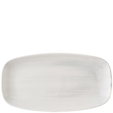 Churchill Stonecast Canvas Grey Chefs Oblong Plate 18.9 x 35.5cm/7.4 x 14" (Pack of 6)