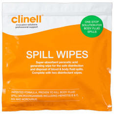 Clinell Spill Wipe Individually Wrapped