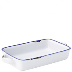 Avebury Blue Large Rectangular Dish 8.5" (22cm) x12