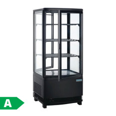 Polar C-Series Energy Efficent Display Fridge Curved Door Black 86 Litre