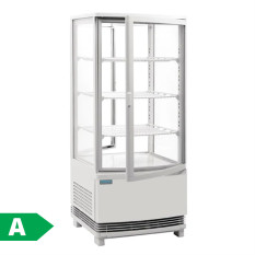 Polar C-Series Energy Efficent Display Fridge Curved Door White 86 Litre