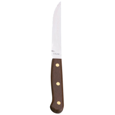 Wooden Handle Steak Knives (Pack of 12)