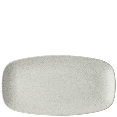 Churchill Delta Grey Oblong Plate 35.5x18.9cm/14x7.4" (Pack of 6)
