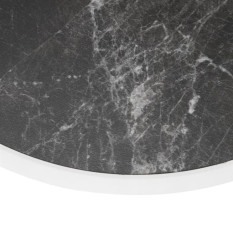 Bolero Fibre Glass Round Table Top Dark Granite Effect 580mm