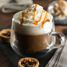 Double Walled Cappuccino Cup and Saucer 220ml/7.75oz (Pack of 6)