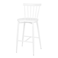 Bolero Windsor Aluminium White High Stools (Pack of 2)