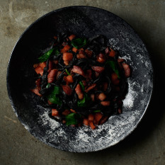 Dudson Urban Lamp Black Narrow Rim Plate 23cm/9" (Pack of 12)